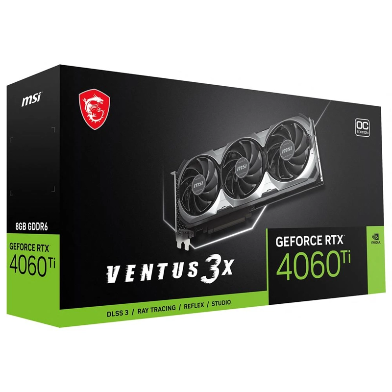 2024 USED MSI RTX 4060 TI VENTUS 3X 8G OC GPU 128Bit PCIE4.0