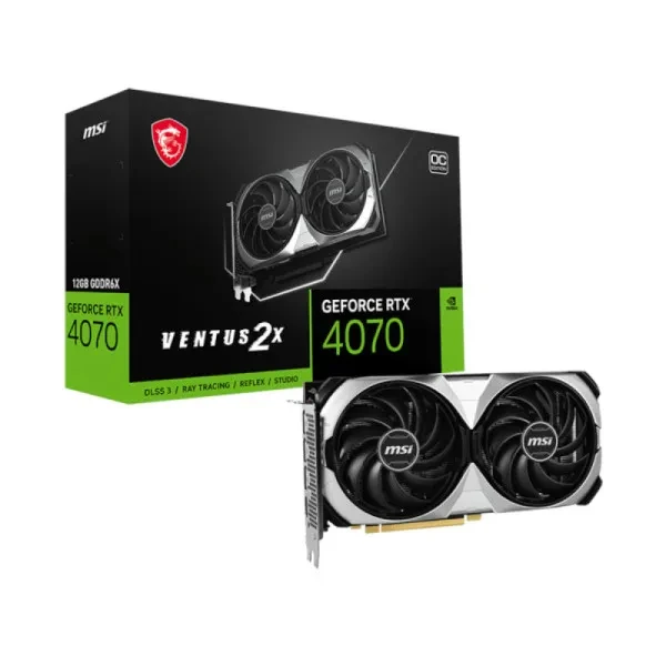 Used MSI GeForce RTX 4070 Gaming Graphics Card, VENTUS 2X, 12G OC